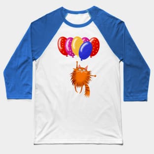 The Cat Balloonist Baseball T-Shirt